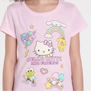 Girls' Hello Kitty and Friends Graphic T-Shirt - Pink Size XS
